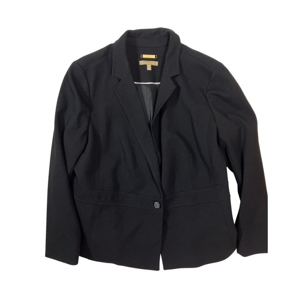 Talbots Women’s Black Blazer Coat Jacket Size 18/XL – Classic Office Attire